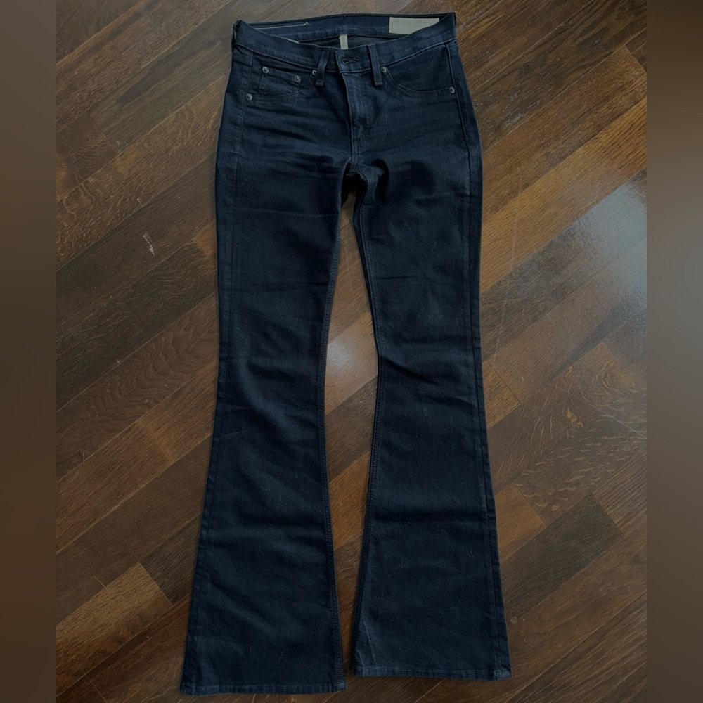 rag & bone Black Flare Jeans